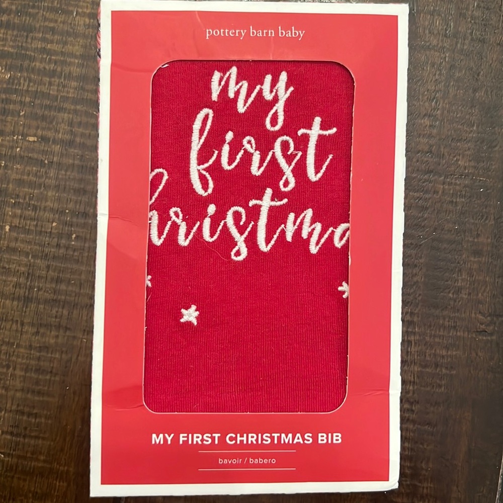My first Christmas bib
